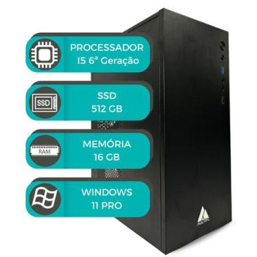 Imagem de Computador MultiPC I5 6ªGeração 16GB SSD 512GB Nvme Win11Pro