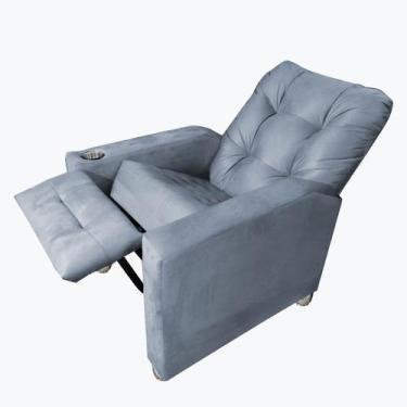 Imagem de Poltrona Do Papai Reclinável Quarto Sala Londres - B Home Decor, Cinza