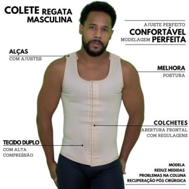 Imagem de Camiseta Modeladora Masculina Cinta Pós-Cirúrgica - Fanáticos Por Cint