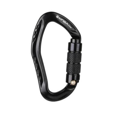 Imagem de Profissional 22kn Escalada Mosquetão Segurança Em Forma De Pêra Fivela