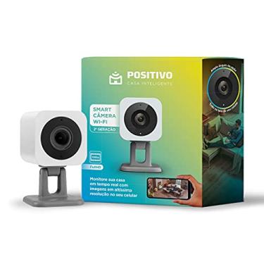 Imagem de Smart Câmera Wi-Fi Positivo Casa Inteligente, 1080p Full HD, 20 FPS, áudio bidirecional, detecção de movimentos, visão noturna, Bivolt – Compatível com Alexa