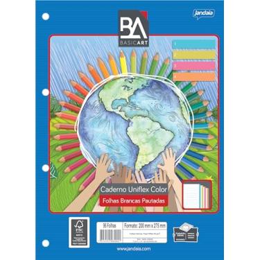 Imagem de Refil para Caderno Argolado/Fichário Univ 96 folhas Pautadas Colors Basic Art - Jandaia Arts