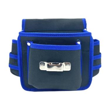 Imagem de Baoblaze Bolsa de cinto para ferramentas, bolsa de cintura, acessório de manutenção, organizador de ferramentas com vários bolsos para carpinteiros,