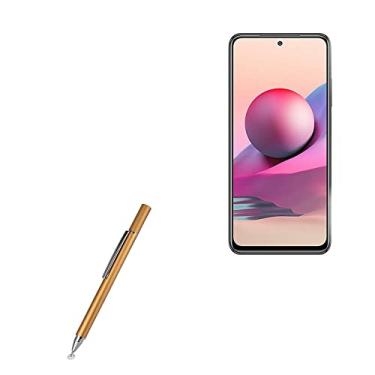 Imagem de Caneta Stylus para Xiaomi Redmi Note 10S (Caneta Stylus da BoxWave) - Caneta Stylus capacitiva FineTouch, caneta Stylus super precisa para Xiaomi Redmi Note 10S - champanhe dourado