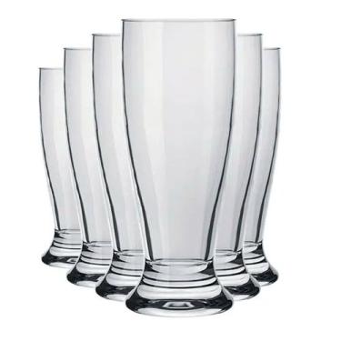 Imagem de Copo para Cerveja Munich Vidro 200ml 6 Unidades - Nadir 7109 - Nadir F