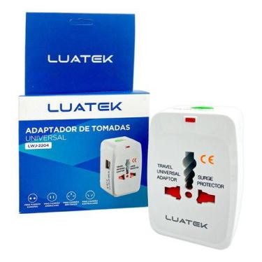 Imagem de Adaptador De Tomada Universal Com Usb - Luatek