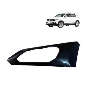 Imagem de Moldura Macaneta Interna Dianteira Esquerda Vw Tcross Preto - Volkswag