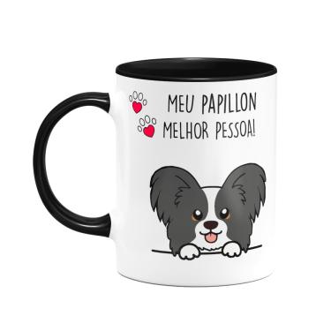 Imagem de Caneca Dog - Meu Papillon, melhor pessoa! B-black - M2