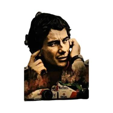 Imagem de Pôster De Piloto De Corrida Ayrton Senna F1 Grand Prix Motorsport Capa