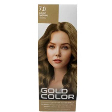 Imagem de Kit Tintura Gold Color 7.0 Louro Natural