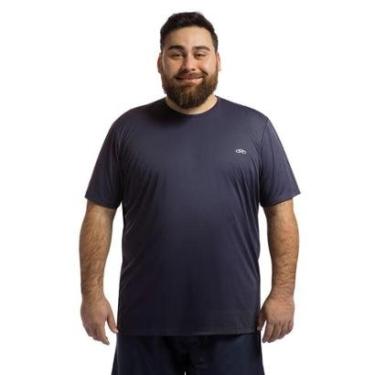 Imagem de Camiseta Essential Olympikus Masculina Plus Size G2 Azul-Masculino