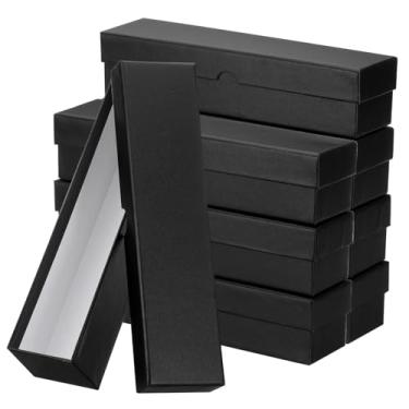 Imagem de YOKIVE Caixa de armazenamento de moedas, papelão para colecionadores, preta, 8 peças