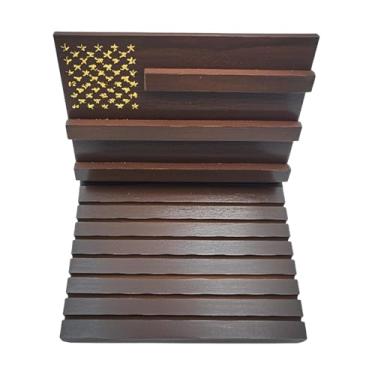 Imagem de Expositor De Moedas De Desafio | Suporte Para Colecao De Emblemas Em - Organizador Estetico De Emblemas Comemorativos Para Decoracao Em Ambientes Interiores Casa Parede Escrivaninha Lareira