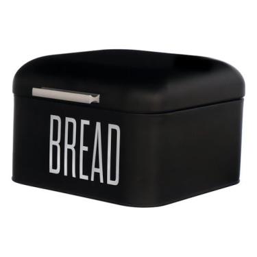 Imagem de Porta Pão Preto Manhattan Quadrado Bread Porta Pães 20cm - Haüskraft