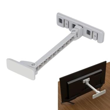 Imagem de Asixxsix Tiras de Segurança da TV, âncoras de Parede de Móveis Anti -ponta Ajustáveis ​​para Prova de bebê, Telas Planas Seguras para Parede, Armário, Suporte ou Mesa, Cômoda, Estante de