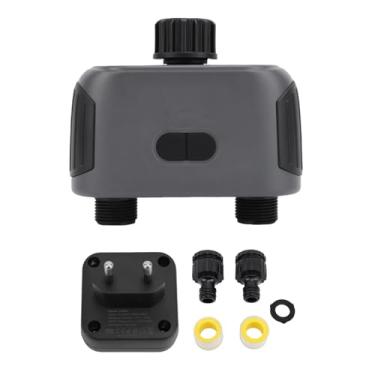 Imagem de Jiawu Timer de Sprinkler, WiFi Programmable Mangum Timer, 2 Pontos de Venda de Temporizadores de água, Controlador de Irrigação de Dígitos Com Atraso na Chuva, Rega Manual Automática