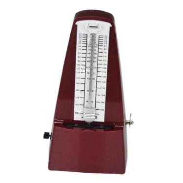Imagem de YIJU Metrônomo mecânico preciso, de batida, metrônomo universal profissional para piano, Vermelho