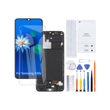 Imagem de Tela de exibição para Samsung Galaxy A30s TFT A307F A307FN A307G A307GN Kit de montagem de tela LCD com moldura (sem impressão digital)