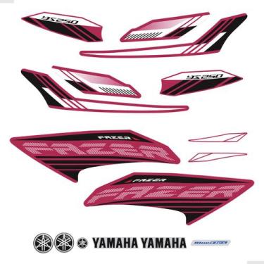 Imagem de Adesivos Para Yamaha Fazer 250 Ys Flex 2016 Moto Vermelha - SPORTINOX