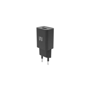 Imagem de CARREGADOR DE PAREDE USB PRETO 5W