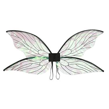 Imagem de Asas de fada para adultos, asas de borboleta para mulheres, fantasias femininas brilhantes de anjo para Halloween, fantasias de fadas, Preto, Fairy Wings for Adults
