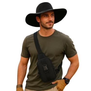 Imagem de Chapeu Cata Ovo Natanzinho + Shoulder Bag Antifurto Garota Vip Festival Show (Preto)