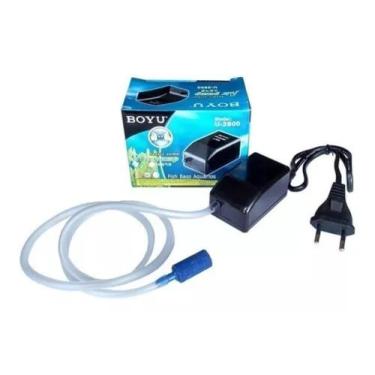 Imagem de Compressor De Ar Boyu U-2800 Aquário Mangueira + Pedra, 110V