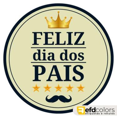 Imagem de Etiquetas Adesivo Dia Dos Pais 5cm - Kit C/100 - Efd Colors, 1