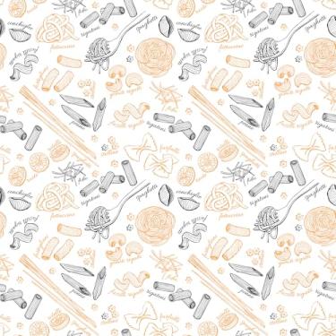 Imagem de Papel De Parede Adesivo Preto Macarrão Cozinha Amarelo 3m