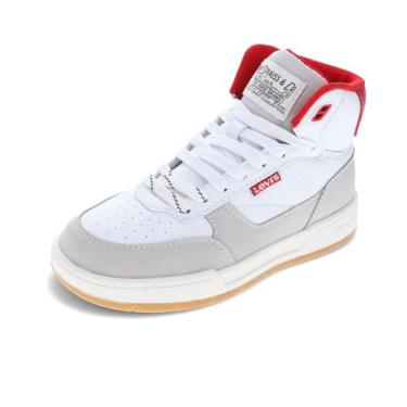 Imagem de Levi's Tênis infantil unissex Venice, Branco/Cinza, 18