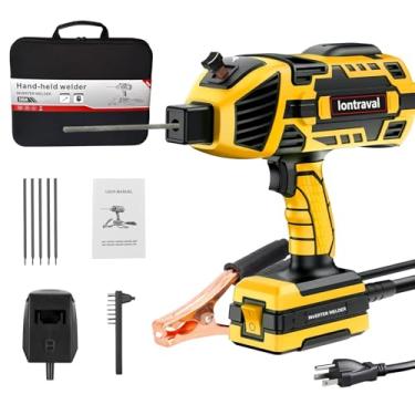 Imagem de Iontravel Máquina De Solda Portátil 110 V, Soldadora A Arco/Eletrodo Inversor Igbt, Ajuste Corrente 5 Níveis Para Aço Carbono E Ferro Fundido, Compatível Com Hastes 3/32" 1/8", Estojo Armazenamento