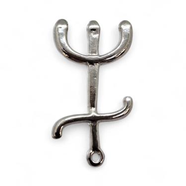 Imagem de Pingente Tridente Pombagira Prata Proteção Espiritual 3 cm