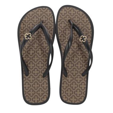 Imagem de Chinelo Capodarte Preto/Monograma Bege