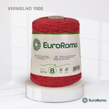 Imagem de Barbante Nº 8 da EuroRoma com 600g, 1000 | VERMELHO