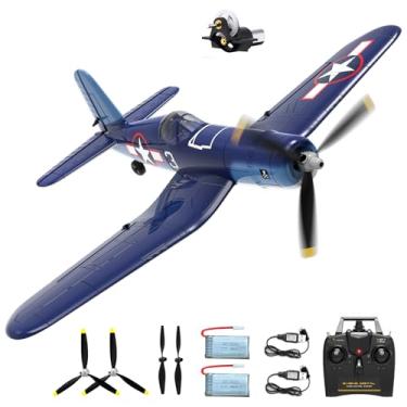 Imagem de rcxsuv VOLANTEX F4U Corsair 4 Channel - Remote Control Airplane with 3 Flight Modes & XPilot Stabilization, 2.4G RC Airplane for Adults Beginner, One Key Aerobatic