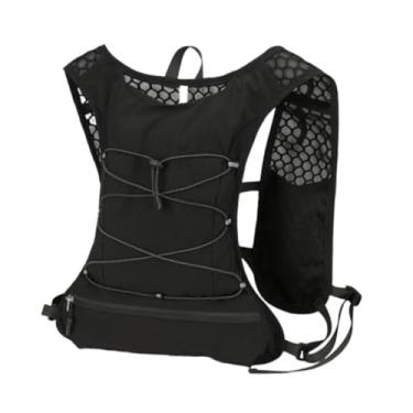Imagem de UGPLM Colete de hidratação Mochila Bolsa esportiva Corredor Mochila Bolsa de bexiga de água Pacote de água para ciclismo Caminhada Escalada Trilha Corrida, Preto