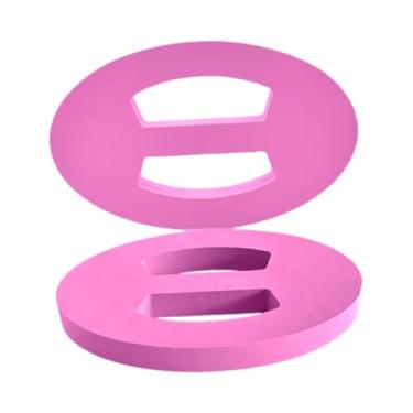 Imagem de YIJU 2 peças de flutuador de mão para natação, prancha flutuante oval para natação, prancha de chute para meninos e meninas, brinquedo divertido para, Rosa