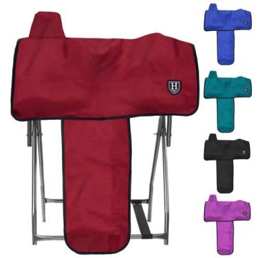 Imagem de Capa de selim Harrison Howard Essential Western Red 600D