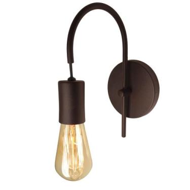 Imagem de Arandela Abajur Luminária Parede Quarto Cama Moderno Marrom - SingleLi