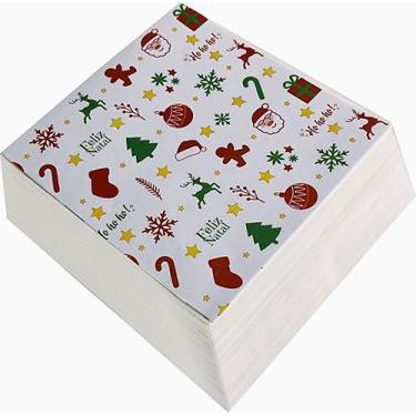 Imagem de Papel Manteiga Antigordura NATAL 30X30cm 500 UNIDADES