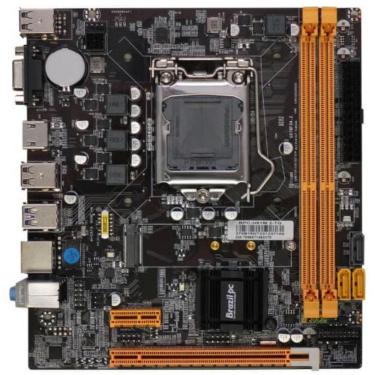 Imagem de Placa Mae Intel H61 - Brazil Pc - Lga1155 - Ddr3 - Bpc-h61m.2-tg 10-100-1000 M-atx