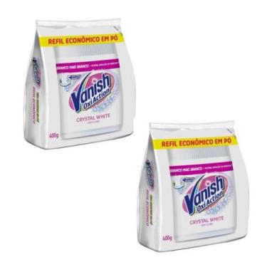 Imagem de KIT 2 Vanish Tira Machas em Pó Crystal White 400g (branco)
