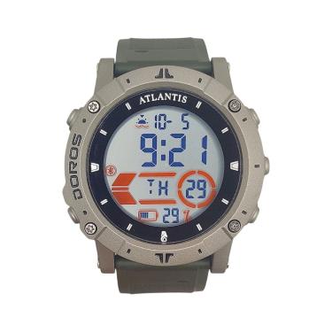 Imagem de Relógio Atlantis Digital Bonito Cinza Resistente à Água 5atm
