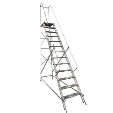 Imagem de Escada Plataforma em Alumínio 3,25M 12 Degraus PLAT3250RVD ESCALEVE