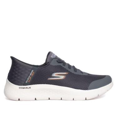 Imagem de Tênis Masculino Skechers Go Walk Flex Cinza Escuro, Cinza escuro, 39