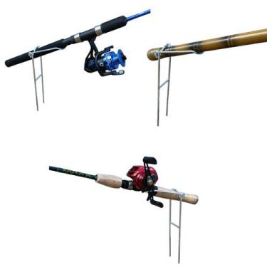 Imagem de Kit 03 Suportes Para 1 Vara De Pesca Dobrável - Riomar Equipesca