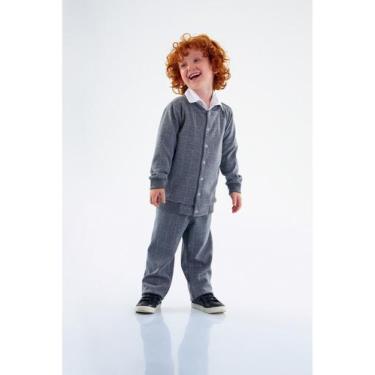 Imagem de Jaqueta Bomber em Malha Xadrez Jacquard Masculina Infantil Up Baby, Ci