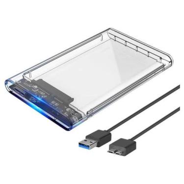 Imagem de capa transparente p/ hd externo usb 3.0 hdd/compartim 2.5 hd - FY