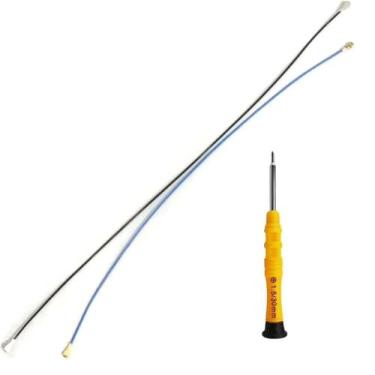 Imagem de 2 peças/conjunto de cabo coaxial flexível de antena para Motorola Moto G Stylus 5G XT2131 peça de reparo de reposição