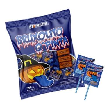 Imagem de Pirulito Bruxolito Bala Pinta Doce Halloween 50un